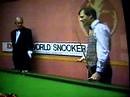 Alex Higgins argues with referee