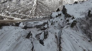20K views · 277 reactions | WATCH: Drone footage shows the aftermath of a natural avalanche that occurred last week in the Bridal Veil Falls area of Provo Canyon. More on the avalanche here: https://ksltv.com/?p=517347 (: Collin Dunn) | KSL 5 TV | Facebook
