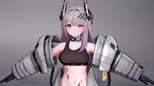 【学员作品】明日方舟 泥岩 终末地渲染风格角色模型展示