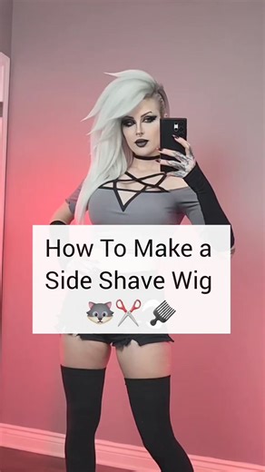 Here it is! My mini tutorial for how to create a side shave wig. If you'd like to learn more about wig styling for cosplay I have 2 ebooks about it! Please check them out 🥹💜 it includes how to make a wig like this a ton of other amazing tutorials and techniques! I hope you guys enjoyed this kind of mini tutorial. Should I make more videos like this?? This wig was made for my loona cosplay from helluva boss! The base wig is a silver Matilda from @ardawigs . . . #cosplay #cosplaytutorial #wigsty