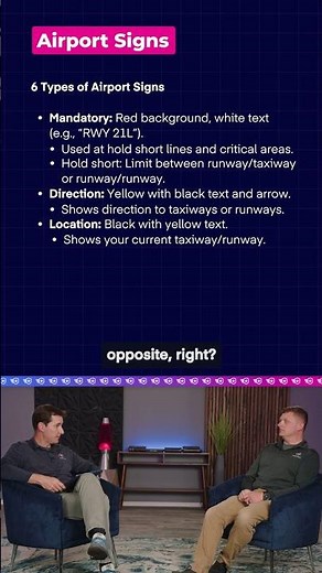 Runway Signs, Markings & Meanings