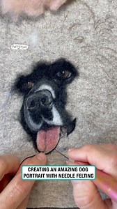 Creating a Realistic Dog Portrait with Needle Felting | Furry Tails