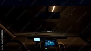 Timelapse footage of driving on surface streets and freeways in Los Angeles, CA with GPS on a smart phone visible