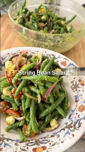 Easy Italian String Bean Salad with Tomatoes and Pesto ~ Ready in 25 Minutes!
