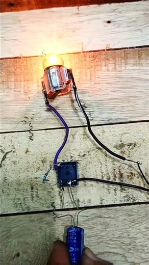 Capacitor dependence of blinking time #circuit #physics #experiment