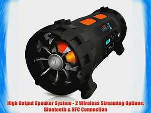 Pyle PBMSPG200 Street Blaster X High-Power Rugged and Portable BoomBox Speaker System Bluetooth