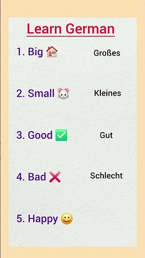 German Adjectives Made Easy for Beginners 😀 | #LearnGerman, #GermanAdjectives, #A1German