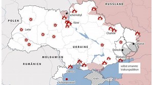Ukraine-Konflikt: Karte zeigt, wo Russland angreift