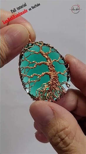 Tree of Life - Free tutorial video link above the title #shortsvideo #wireworks #stonebeads