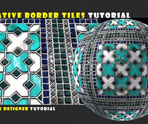ArtStation - Decorative border tiles  - Substance 3D Designer | Tutorials