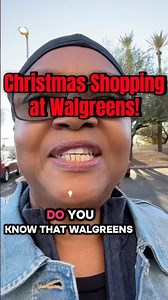 Christmas shopping at Walgreens ￼