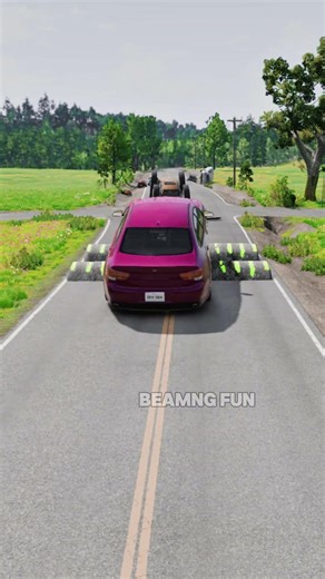 Small To Giant Cars vs Mega Large Speed Bump #17