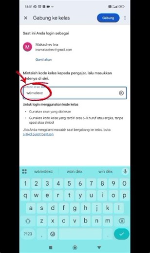 Cara gabung di classroom untuk siswa #tutorial