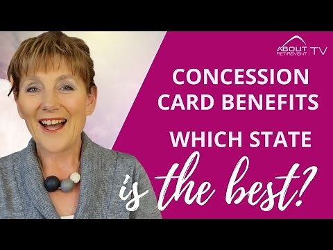 Concession cards benefits per state #PensionerConcessionCard #RetirementConcesionCard