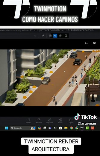 RECORRIDO EN TWINMOTION #twinmotion #twinmotion2023 #estudiantedearquitectura #3drender #render