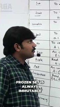 Python Frozen Set: Immutable Sets Explained #shorts