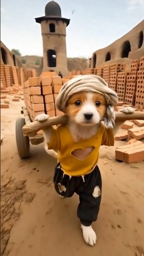 “Hard work knows no size — only determination.”🐶🥹🐕