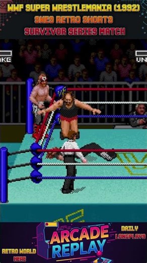 🎮WWF Super WrestleMania (1992) – SNES Retro Shorts | Survivor Series Match #retroshorts #snesarchive