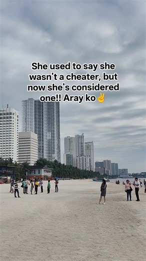 She used to say she wasn't a cheater, but now she's considered one!! Aray ko✌️ Buti nalang naka likay pa hahhaha😁 #everyone | Ñiez Abellanosa Arestotelis