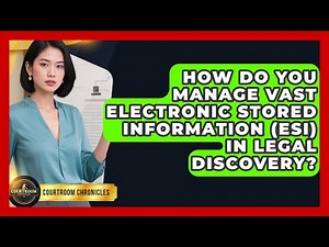 How Do You Manage Vast Electronic Stored Information (ESI) In Legal Discovery?