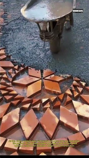 Decorative Concrete Flooring Installation | Satisfying Construction Process