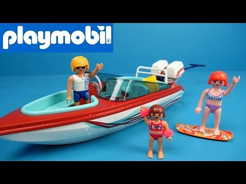 Playmobil Family Fun Motorboat with submersible motor 9428