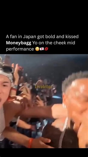 HipHop/Rap News on Instagram: "Moneybagg Yo had an unexpected moment on stage in Japan when a fan got a little too excited and kissed him on the cheek during his performance Fans overseas showing major love literally 🇯🇵🔥"