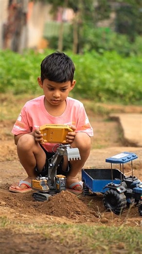 Chhotu Ne Excavator Se Nikala Rc Thar || Remote Control Jungle Truck #shorts #diy #experiment