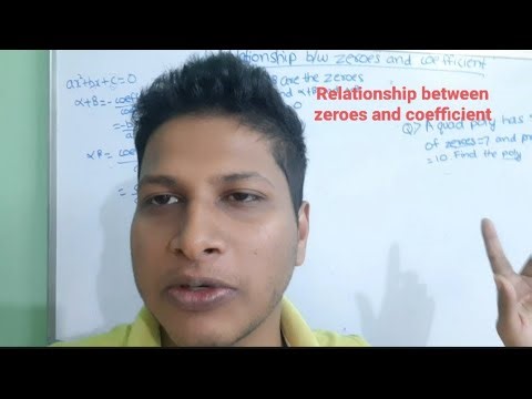 Class 10 Real Number ,Relationship between zeroes and coefficient #mathematicclass10 