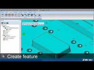 Zigzag Cut Operation:ZW3D CAD/CAM
