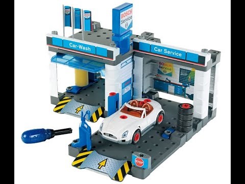 Spielzeug - Autowerkstatt und Waschanlage bauen