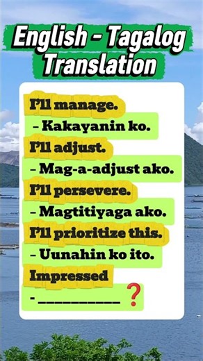 English - Tagalog Translation 📝📝📝 #speaktagalog #englishgrammar #vocabulary