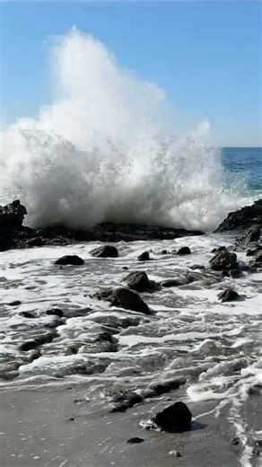 Crashing Wave at Laguna Beach 🌊 #waves #beach