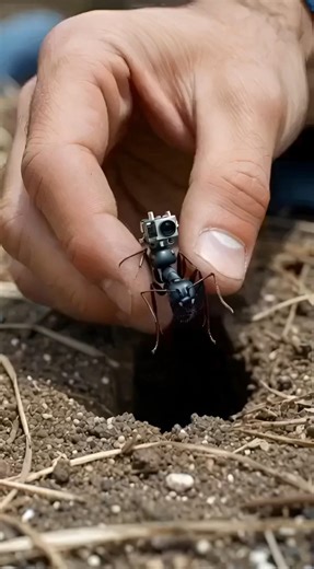 Ant POV Inside a Secret Underground Colony 🐜 | Micro Camera Footage #shorts
