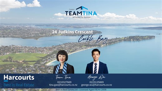 🏡🏡New Listing✨✨ 📍 24 Judkins Crescent, Cockle Bay 🛏️ 6 Bedrooms | 🛁 3 Bathrooms | 🚗 2 Garage 🗓️ Auction 21 Feb 4PM on-site (Unless Sold Prior) 💙Offered to the market for the first time in 18 years, this impressive freehold residence is proudly positioned on a generous 845m² (more or less) site in the heart of Cockle Bay. Enjoying captivating sea views from the living areas, patios, and bedrooms, this property presents a rare opportunity to secure space, flexibility, and a superb coastal 