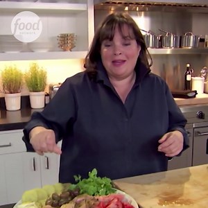 To celebrate her friend's baby shower, Ina Garten cooks a delicious baked salmon and prepares some very creative table decorations! #BarefootContessa | Food Network UK