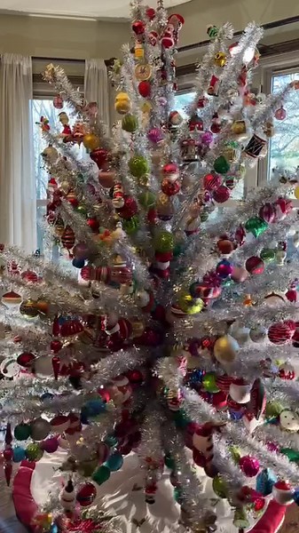 66K views · 2.5K reactions | VIDEO: So many of our readers were delighted to know the Basch family tree with its hundreds of ornaments and tinsel from their childhood memories lives on. While the tree isn’t available for public view like it used to be, the Basch family graciously let The Cullman Tribune into their home to film this clip of their signature silver tree spinning and share with you all. Merry Christmas from the Basch family! | The Cullman Tribune | Facebook