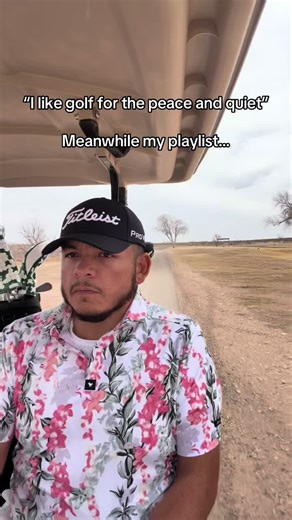 Peaceful sport, aggressive playlist. Music or no Music during your round? ⛳️🔊 #golftok #golfaddict #golfer #golfhumor #golflife