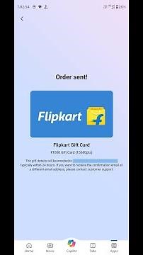 Redeem Microsoft Rewards to Flipkart Gift Card