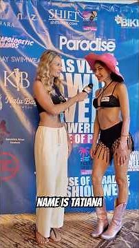 Chance Gwen Interviews Model Tatiana / Swim Week Las Vegas 2025