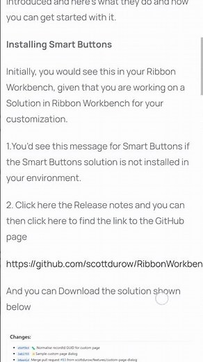Install Smart Buttons For Ribbon Workbench