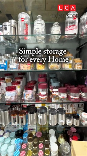 Lca Homestore on Instagram: "No more messy shelves. Organise your kitchen the smart way with our daily use kitchen containers — perfect for storing spices, rice, dal, flour, sugar, snacks & leftovers. Made from food-grade, durable material, airtight & space-saving design for modern Indian kitchens. Available in multiple sizes. 📍Available at LCA Homestore Ahmedabad. {LCA Homestore, Kitchen storage containers, Airtight containers, Plastic kitchen & modular containers, Grocery storage, Food storag