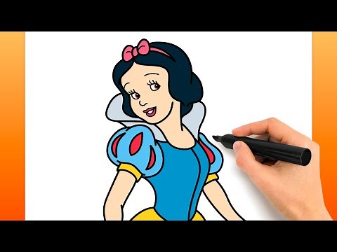 Comment Dessiner Blanche-neige (Tutoriel De Dessin Facile)