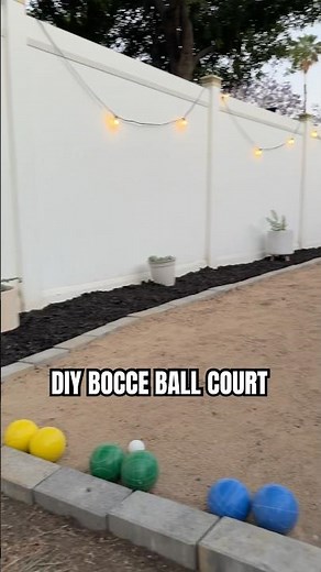 DIY Bocce Ball Court