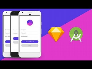 Sketch UI Design to Android Studio XML Tutorial Video Lecture | How to Design UI in Android Studio