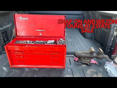 snap on tool haul found at an estate sale