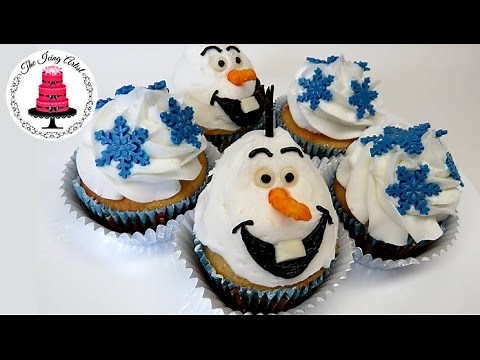 Easy Frozen Olaf Cupcakes - How To With The Icing Artist