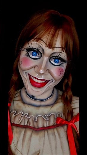Annabelle Doll Tutorial #annabelle #annabellemakeup #doll #shorts #tutorial