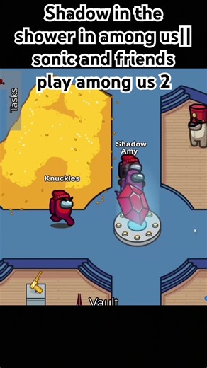 Shadow In the shower || sonic and friends play among us 2 (clip) || #amongus #amongusarena