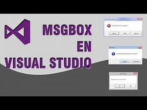 tipos de msgbox en visual studio tutorial